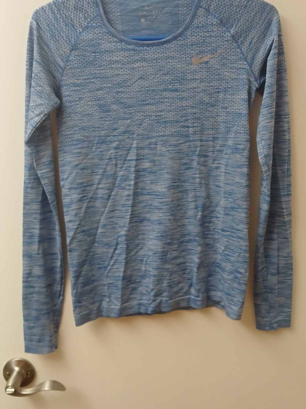 Womans Blue Dri -fit Long-Sleeve Shirt